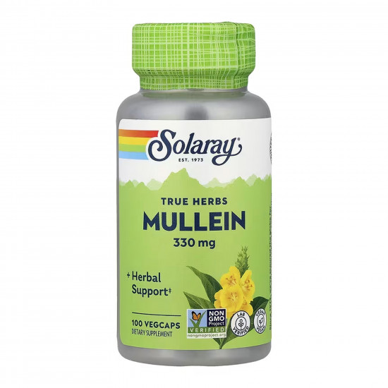 Solaray Mullein Leaf 330mg - 100 vcaps 2023-10-6980