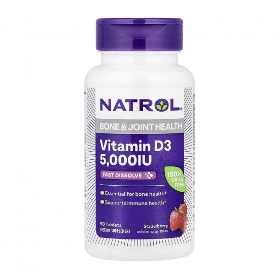 NATROL Vitamin D3 5,000 IU - 90 tabs 2023-10-6212 NATROL Vitamin D3 5,000 IU - 90 tabs 2023-10-6212