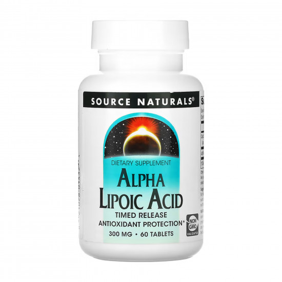 Source Naturals Alpha Lipoic Acid 300mg - 60 tabs 2023-10-5555 Source Naturals Alpha Lipoic Acid 300mg - 60 tabs 2023-10-5555