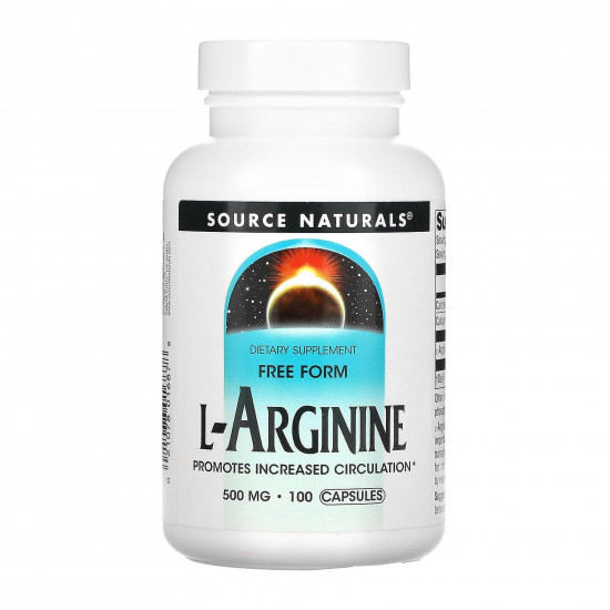 Source Naturals L-Arginine 500 mg - 100 tabs 2023-10-6605