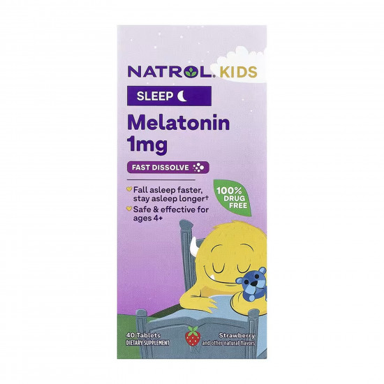 NATROL Kids Melatonin 1mg - 40 tabs 2023-10-6213 NATROL Kids Melatonin 1mg - 40 tabs 2023-10-6213