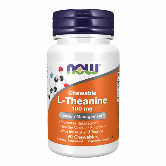 Now Foods L-Theanine 100mg Plus - 90 loz 2022-10-2550 Now Foods L-Theanine 100mg Plus - 90 loz 2022-10-2550