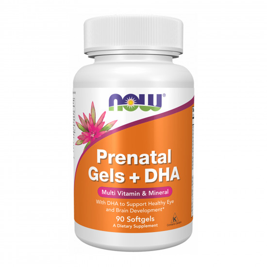 Now Foods Prenatal Gels + DHA - 90 softgels 2023-10-6117 Now Foods Prenatal Gels + DHA - 90 softgels 2023-10-6117