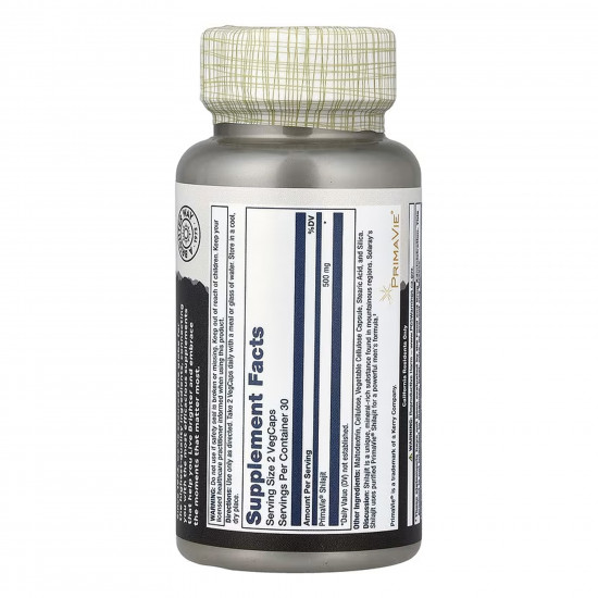 Solaray Shilajit 500mg - 60 vcaps 2024-11-0258