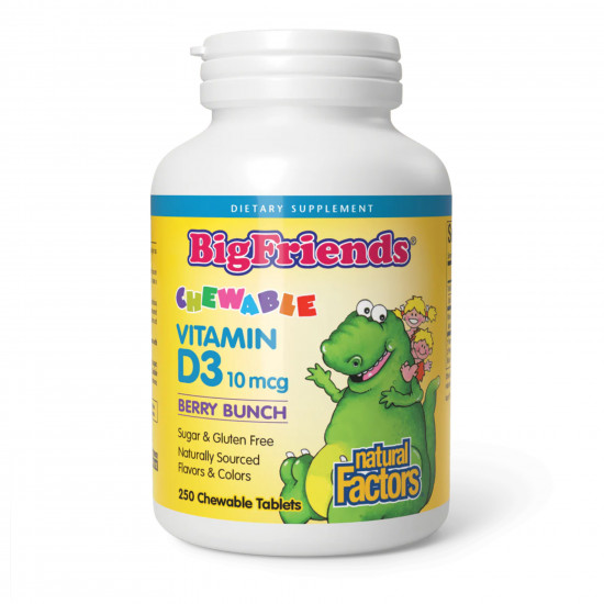 Vitamin D3 10 mcg (400 IU) - 250 tabs Berry Bunch Vitamin D3 10 mcg (400 IU) - 250 tabs Berry Bunch