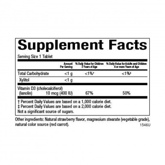 Natural Factors Vitamin D3 10 mcg (400 IU) - 250 tabs Berry Bunch 2023-10-3816