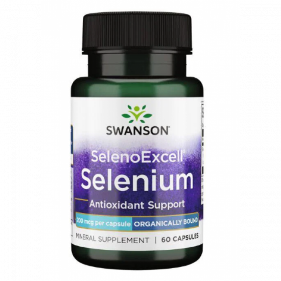 Swanson Selenoexcell Selenium 200mcg - 60caps 100-90-5975841-20 Swanson Selenoexcell Selenium 200mcg - 60caps 100-90-5975841-20