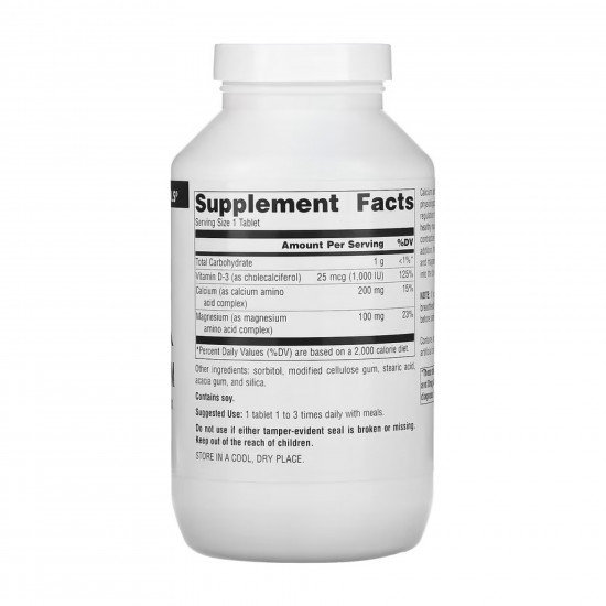 Source Naturals Calcium & Magnesium 300mg - 250 tabs 2023-10-4322