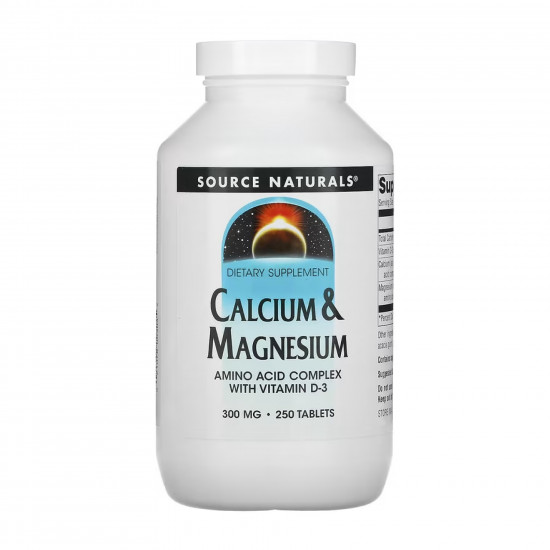 Source Naturals Calcium & Magnesium 300mg - 250 tabs 2023-10-4322