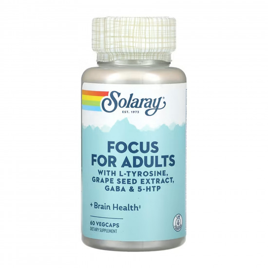 Solaray Focus for Adults - 60 vcaps 2023-10-6982