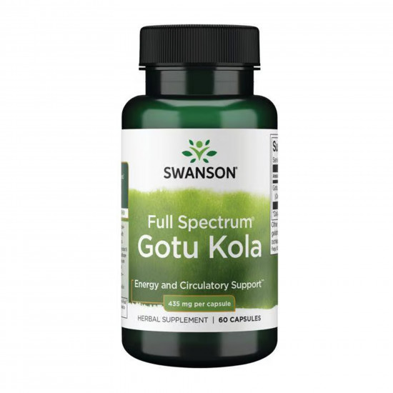 Swanson Full Spectrum Gotu Kola 435mg - 60 caps 100-33-0175568-20