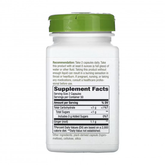 Nature's Way Ginger Root - 100 vcaps 2023-10-6409