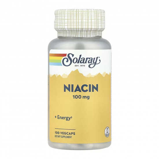 Solaray Niacin 100mg - 100 vcaps 2023-10-6742