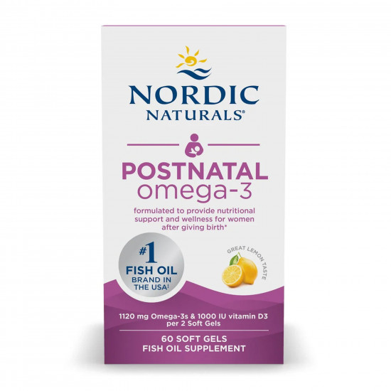 Nordic Naturals Postnatal Omega-3 - 60 softgels 2023-10-5966