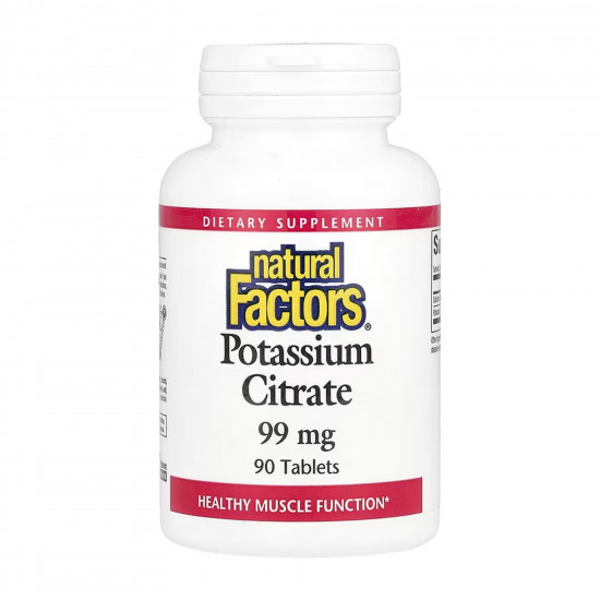 Natural Factors Potassium Citrate 99mg - 90 tabs 2023-10-6559