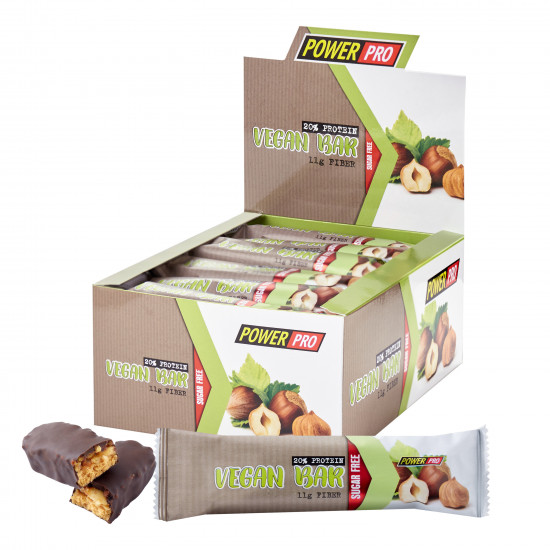 Power Pro Vegan Bar 32% protein - 20x60g 100-11-5491236-20