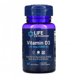 Vitamin D3 125 mcg (5000 IU) - 60 softgels (Пошкоджена банка)
