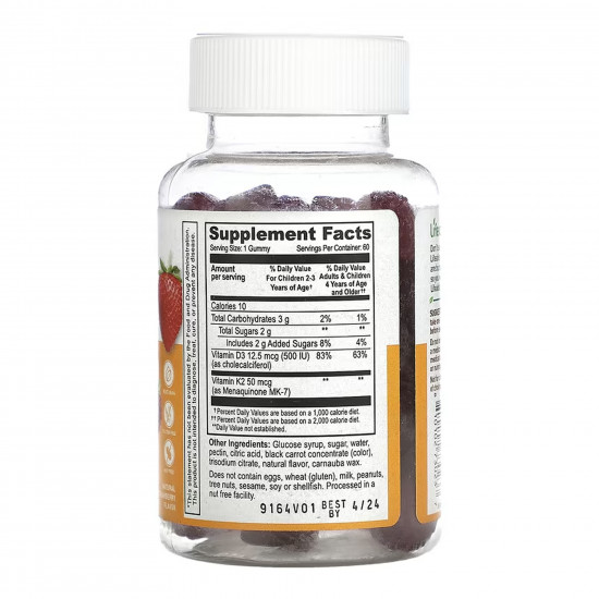 Lifeable Vitamin D3 + K2 Kids - 60 gummies 2023-10-7304