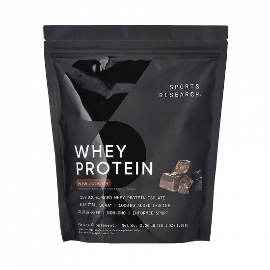 Sport Research Whey Protein Isolate - 1030g Chocolate (Пошкоджена етикетка) 2024-11-0259