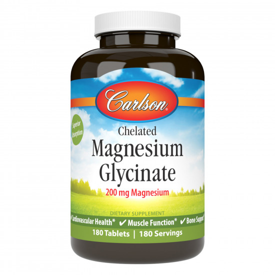 Carlson Laboratories Chelated Magnesium Glycinate - 180 tabs 2022-10-2509 Carlson Laboratories Chelated Magnesium Glycinate - 180 tabs 2022-10-2509