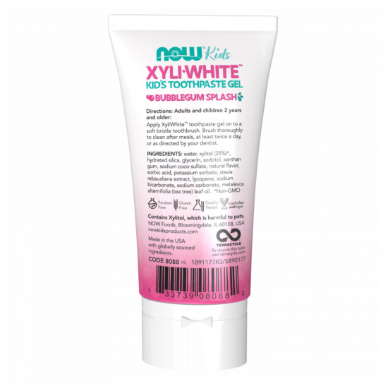 Now Foods Kid's Xyliwhite (TM) - 85g Bublegum 2022-10-1334