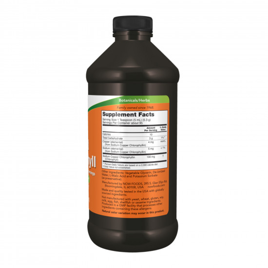 Now Foods Liquid Chlorophyll - 473ml Unflavored (Пошкоджена банка) 2023-10-7753