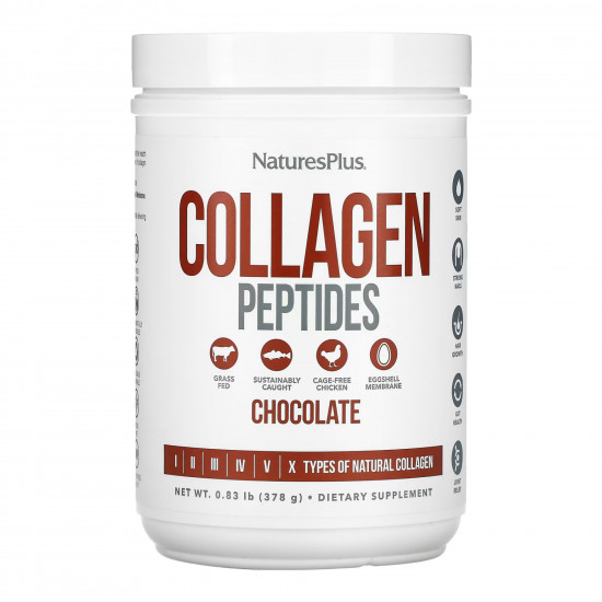 Natures Plus Collagen Peptides - 378g Chocolate 2022-10-2867 Natures Plus Collagen Peptides - 378g Chocolate 2022-10-2867