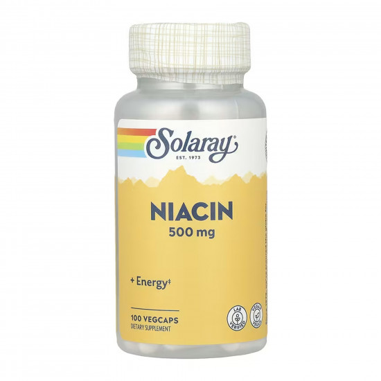 Solaray Niacin 500mg - 100 vcaps 2023-10-6743