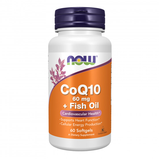 Now Foods CoQ10 60mg with Omega-3 - 60 sgels 2022-10-0095