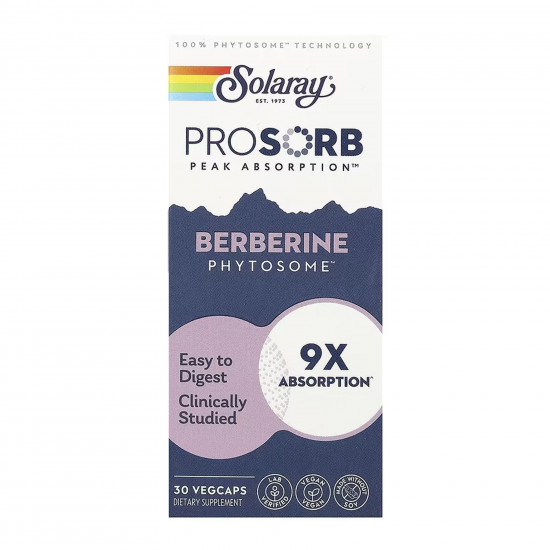 Solaray Prossorb Berberine 9x - 30 vcaps 2023-10-6983