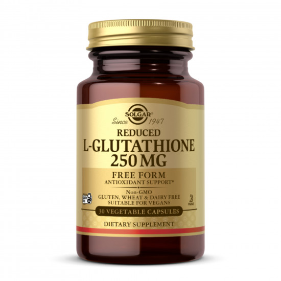 Solgar Reduced L-Glutathione 250mg - 30 vcaps 2023-10-4123 Solgar Reduced L-Glutathione 250mg - 30 vcaps 2023-10-4123
