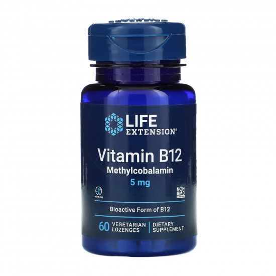 Vitamin B12 Methylcobalamin 5 mg - 60 vcaps Vitamin B12 Methylcobalamin 5 mg - 60 vcaps