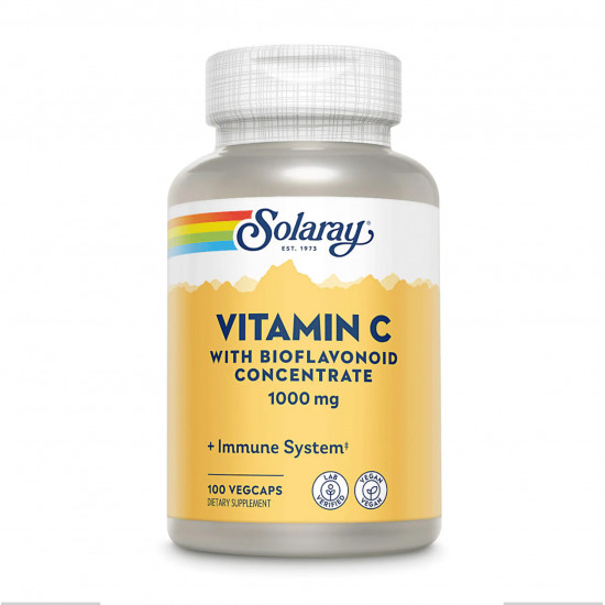 Vitamin C with Rose Hips, Acerola & Bioflavonoids 1000mg - 100 vcaps Vitamin C with Rose Hips, Acerola & Bioflavonoids 1000mg - 100 vcaps