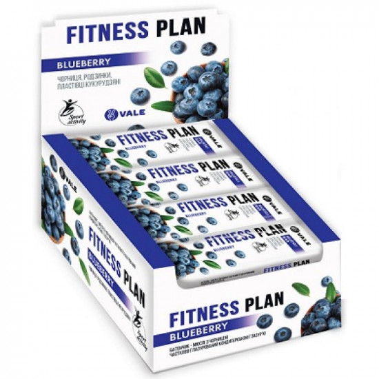 Monsters Fitness Plan Muesli Bar - 30x25g Bluberry 100-73-6162831-20 Monsters Fitness Plan Muesli Bar - 30x25g Bluberry 100-73-6162831-20
