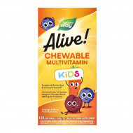 Alive! Children's Chewable Multivitamin - 120 tabs Orange and Berry (Пошкоджена банка)