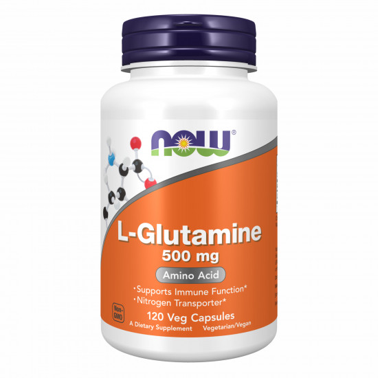 Now Foods L-Glutamine 500mg - 120 vcaps 2022-10-1433