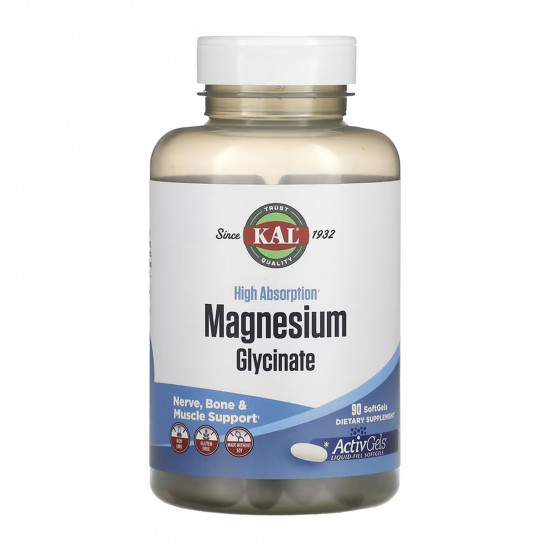 KAL Magnesium Glycinate - 90 softgels 2023-10-7019