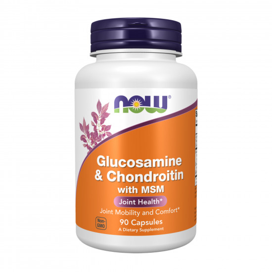 Now Foods Glucosamine & Chondroitin with MSM - 90 vcaps 2022-10-0096 Now Foods Glucosamine & Chondroitin with MSM - 90 vcaps 2022-10-0096