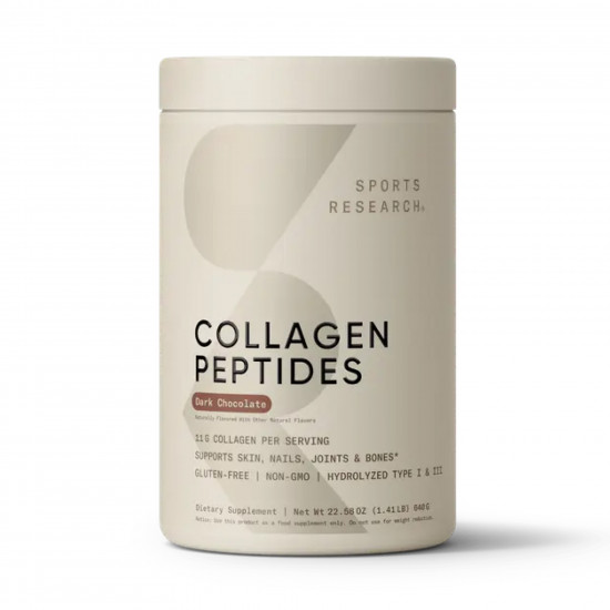 Sport Research Collagen Peptides - 640g Dark Chocolate 2023-10-4392 Sport Research Collagen Peptides - 640g Dark Chocolate 2023-10-4392