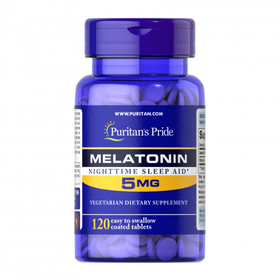 Puritans Pride Melatonin 5mg - 120 tabs 2023-10-2178