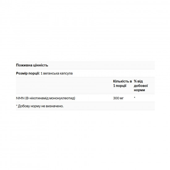 Swanson NMN Nicotinamide Mononucleotide 300mg - 30 vcaps 2023-10-5713