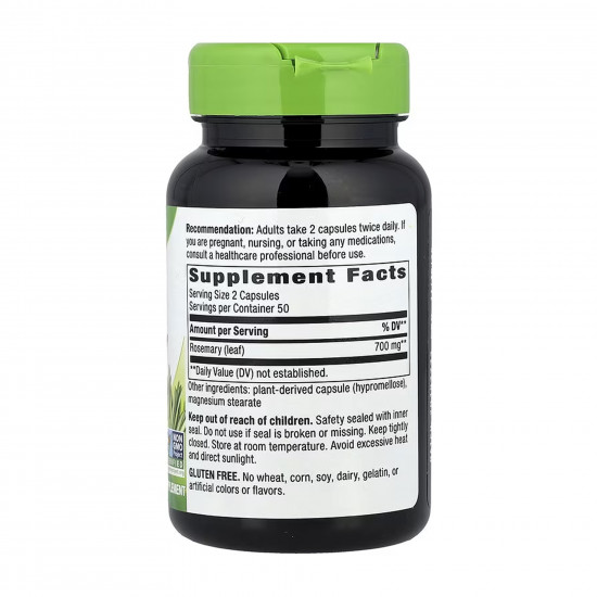 Nature's Way Rosemary Leaf - 100 vcaps 2023-10-6412