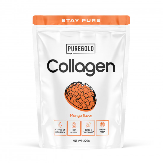 Pure Gold Collagen - 300g Tropical Mango ith Mango pieces 2023-10-5044 Pure Gold Collagen - 300g Tropical Mango ith Mango pieces 2023-10-5044