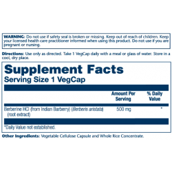 Berberine from Indian Barberry 500mg - 60 vcaps