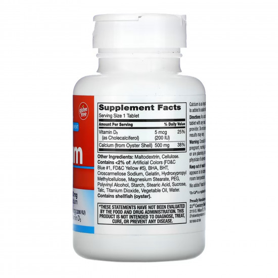 21st Century Calcium 500 mg + D3 - 90 tabs 2023-10-7087
