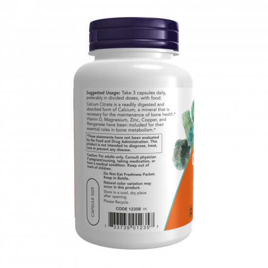 Now Foods Calcium Citrate Caps - 240 vcaps 2023-10-3093