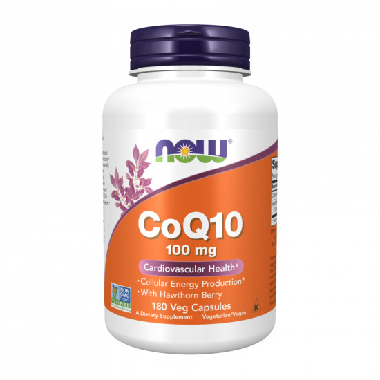 Now Foods CoQ10 100mg - 180 vcaps 2023-10-5244