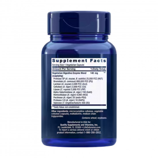 Life Extension Enhanced Super Digestive Enzymes - 60 veg caps 2023-10-2659