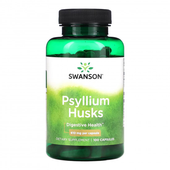 Swanson Psyllium Husks 610mg - 100 caps 2023-10-4071 Swanson Psyllium Husks 610mg - 100 caps 2023-10-4071