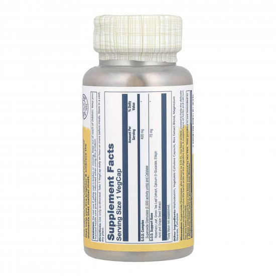 Solaray SOD 2000 Plus 400mg - 100 vcaps 2023-10-6760